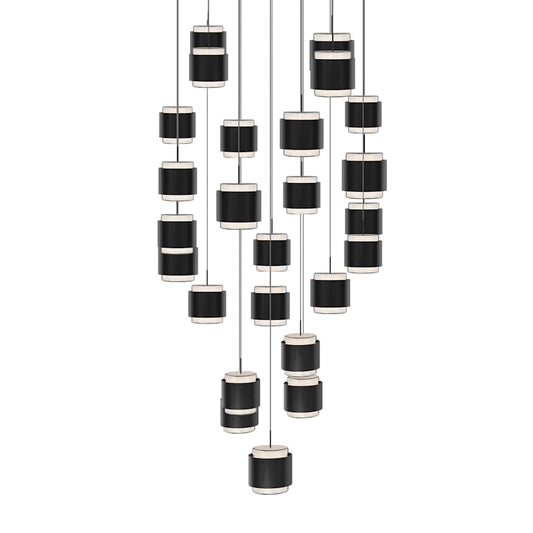 WAC Lighting Banded 28" Wide LED Multi Light Pendant