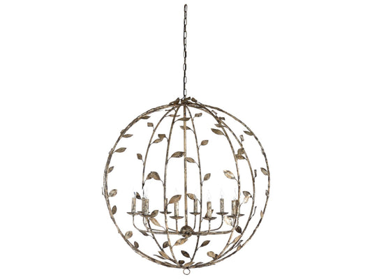 Wildwood Charlotte 10-Light Chandelier in Rustic Silver Leaf