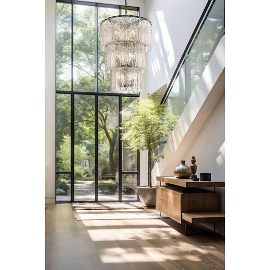 Z-Lite Glacier 12 Light 28" Wide Waterfall Chandelier
