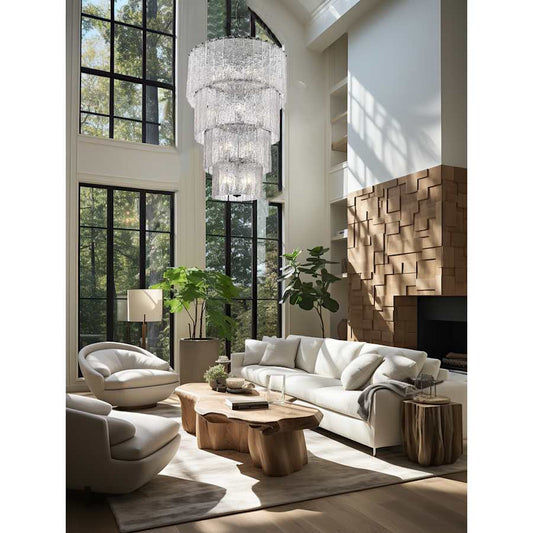 Z-Lite Glacier 18 Light 31" Wide Waterfall Chandelier