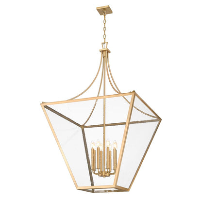 Z-Lite Montalcino 8 Light 32" Wide Taper Candle Pendant