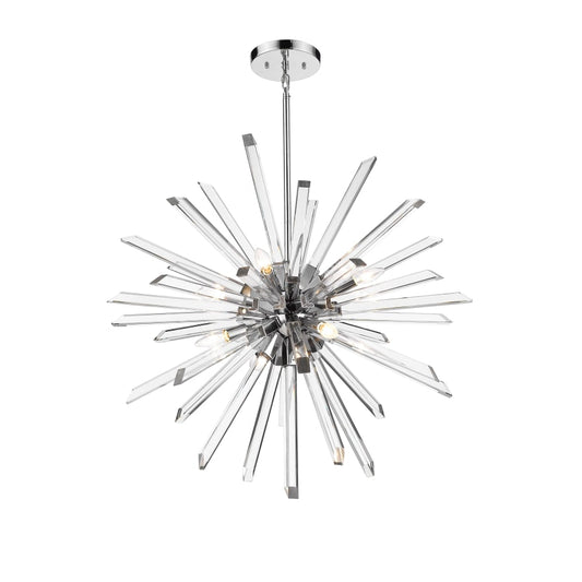 Z-Lite Burst 8 Light 33" Wide Crystal Globe Sputnik Chandelier