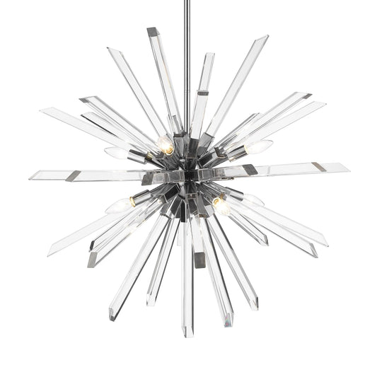 Z-Lite Burst 8 Light 33" Wide Crystal Globe Sputnik Chandelier