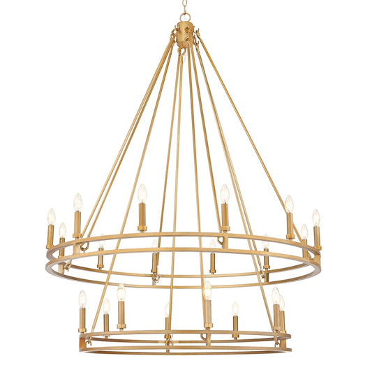 Z-Lite Dennison 20 Light 48" Wide Taper Candle Style Chandelier