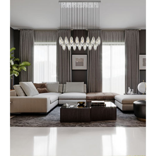 Z-Lite Arden 23 Light 54" Wide Suspension Linear Pendant