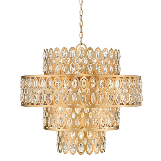 Z-Lite Dealey 13 Light 26" Wide Crystal Waterfall Chandelier