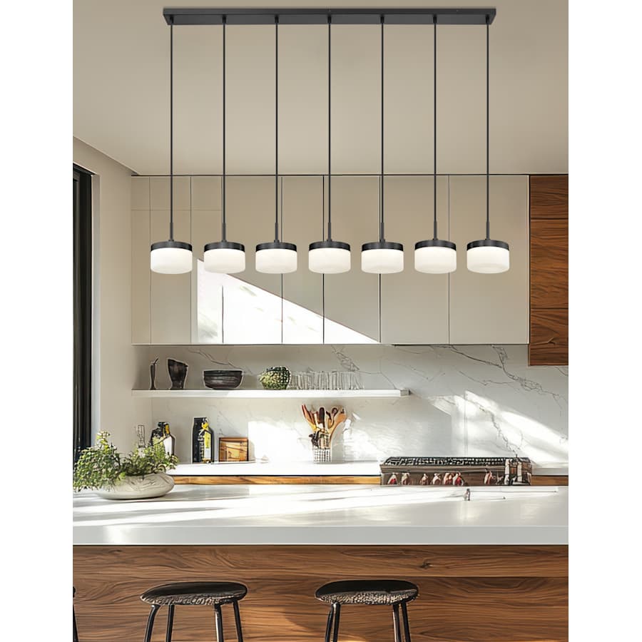 Z-Lite Renaud 59" Wide LED 7 Light Linear Pendant