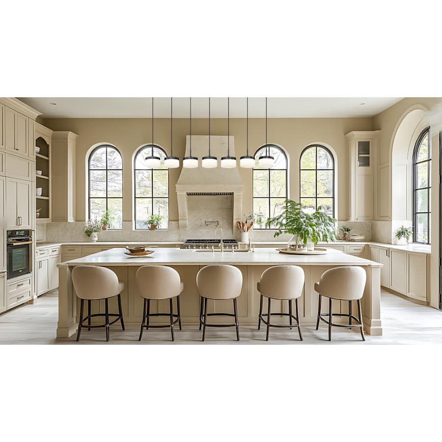Z-Lite Renaud 59" Wide LED 7 Light Linear Pendant