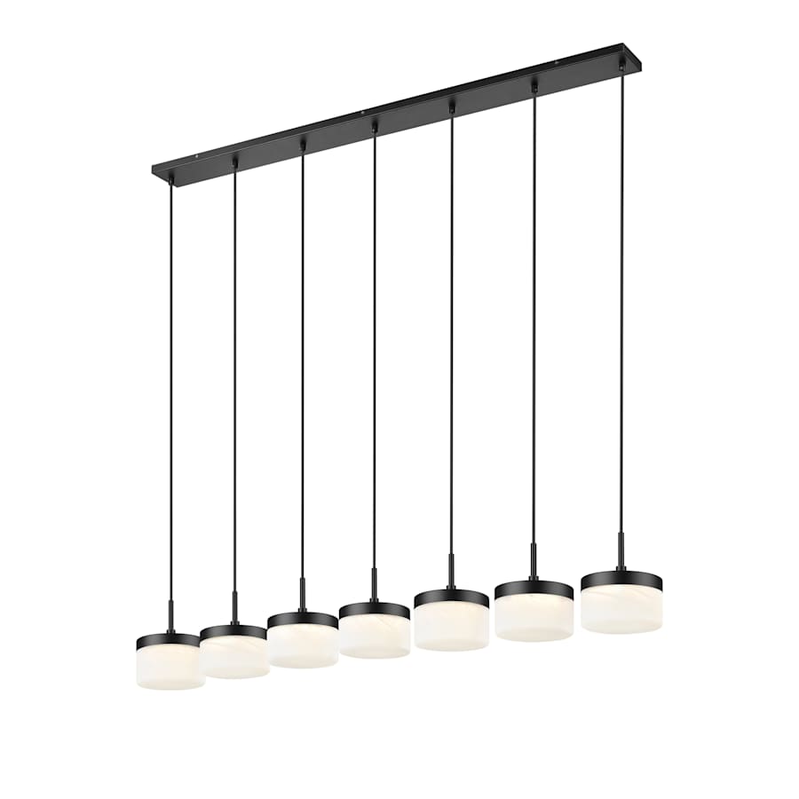 Z-Lite Renaud 59" Wide LED 7 Light Linear Pendant