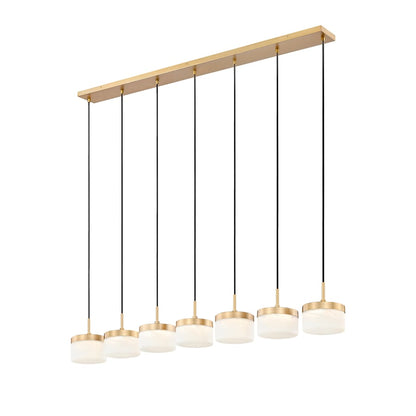 Z-Lite Renaud 59" Wide LED 7 Light Linear Pendant