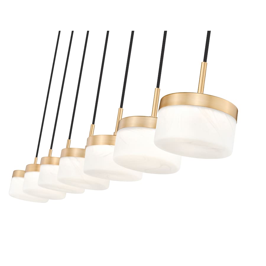 Z-Lite Renaud 59" Wide LED 7 Light Linear Pendant