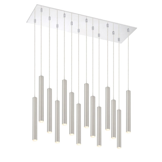 Z-Lite Forest 14 Light 32" Wide LED Linear Pendant with 12" Pendants