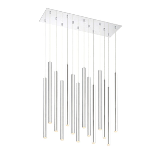 Z-Lite Forest 14 Light 32" Wide LED Linear Pendant with 24" Pendants